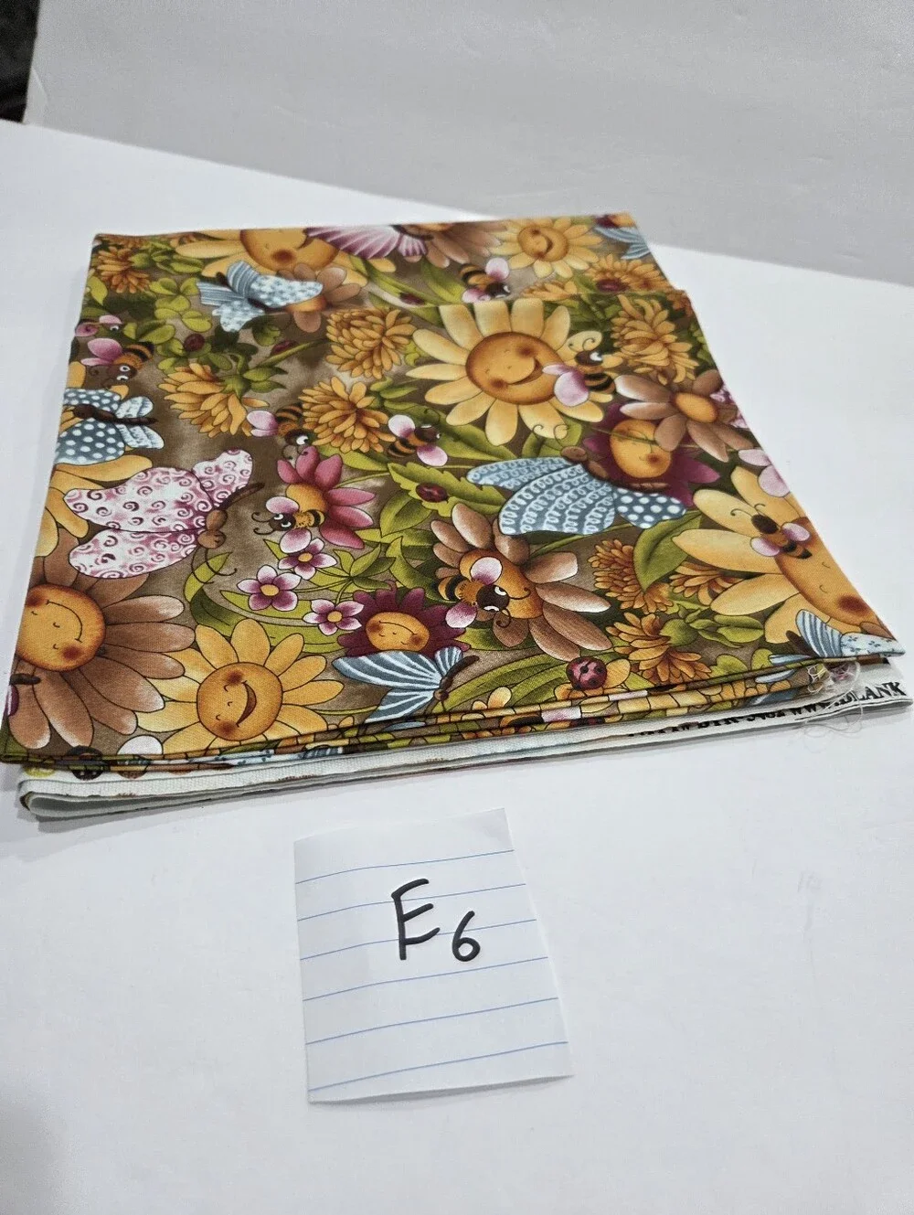 Blank Textiles Sunflower Garden Floral Fabric Panel - Yellow, Green, Blue